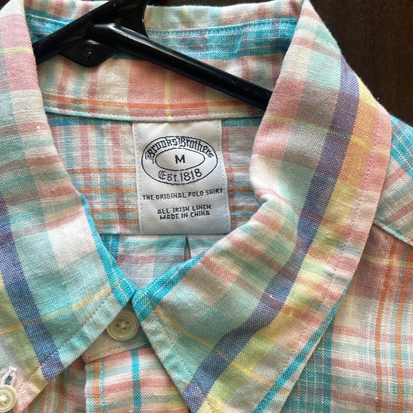 Vintage Brooks Brothers - Irish linen button down - M - Picture 2 of 4